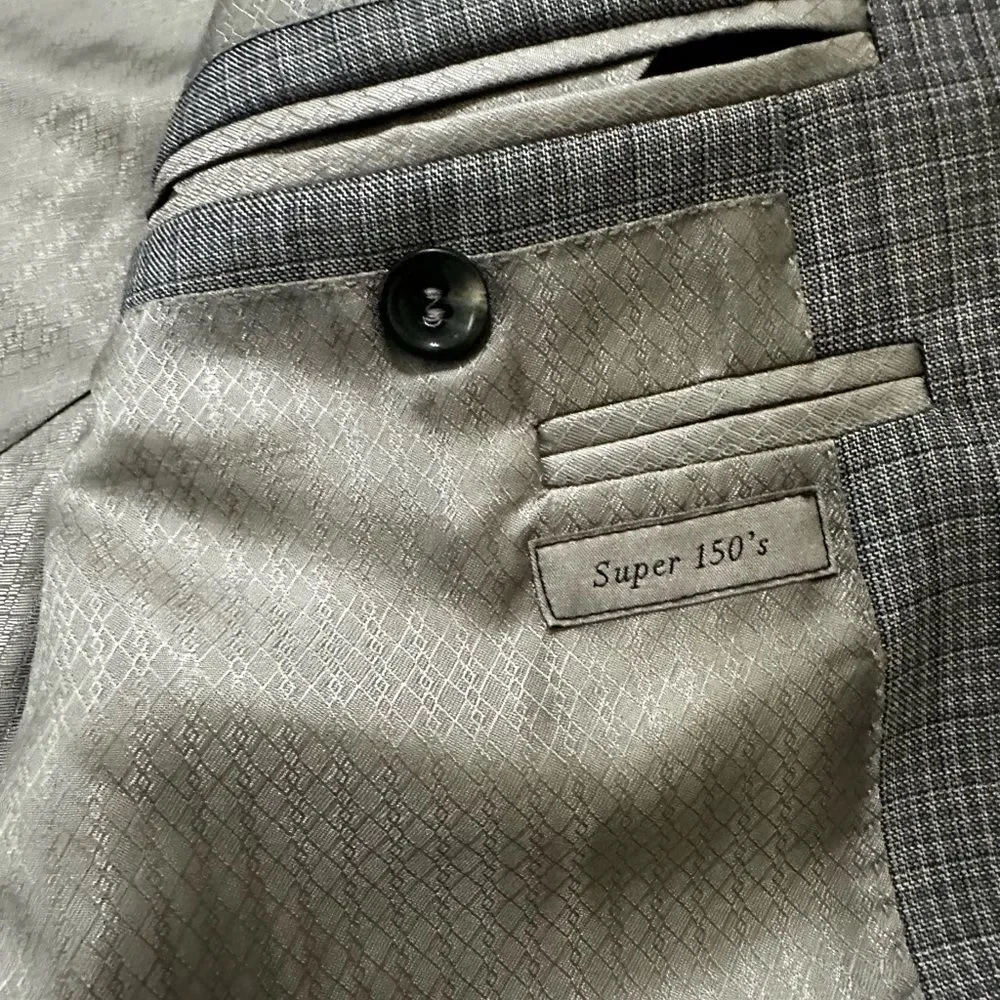 Canali Exclusive Gray Sport Coat Super 150